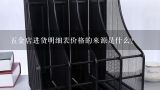 五金店进货明细表价格的来源是什么?