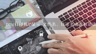 ping打印机ip显示:文件名、目录名或卷标语法不正确。