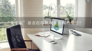 “夫子说”语音打印机现在有哪些型号？