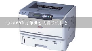 epson630k打印机怎么看联机状态