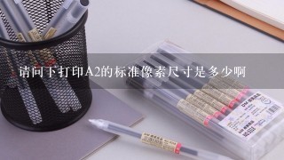 请问下打印A2的标准像素尺寸是多少啊