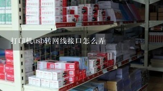 打印机usb转网线接口怎么弄