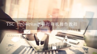 TSC ttp244plus条码打印机操作教程